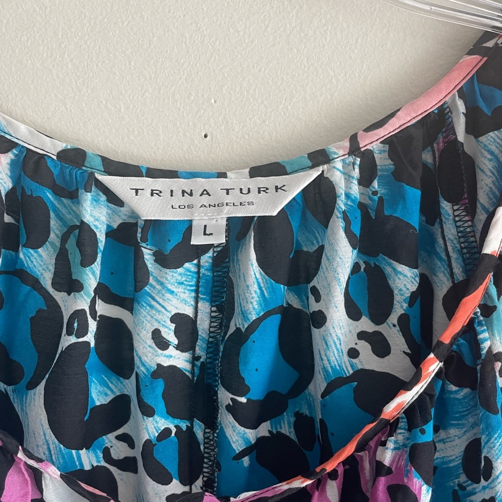 Trina Turk Multi Color Top - Size L - Picture 6 of 6